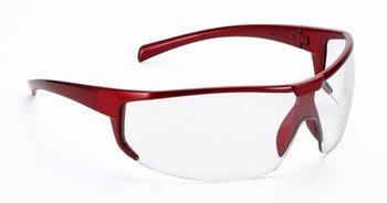 Okulary ochronne przeźroczyste Univet 5X4 czerwone