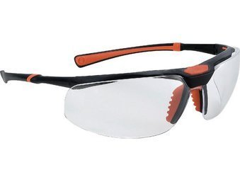 Okulary ochronne przeźroczyste nieparujące Univet 5X3 czarno-pomarańczowe