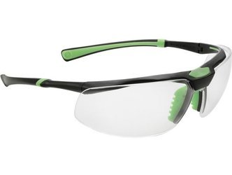 Okulary ochronne przeźroczyste nieparujące Univet 5X3 czarno-zielone