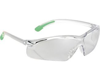 Okulary ochronne włoskie Univet 516 przeźroczyste zielone