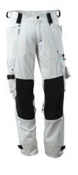 Spodnie streczowe z kieszeniami na kolanach kolor biały Advanced Mascot