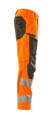Spodnie elastyczne streczowe z kieszeniami na kolanach HV pomarańczowo-antracytowy Mascot